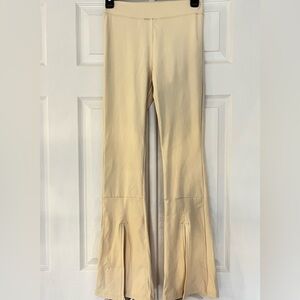 Cream Flared Pants